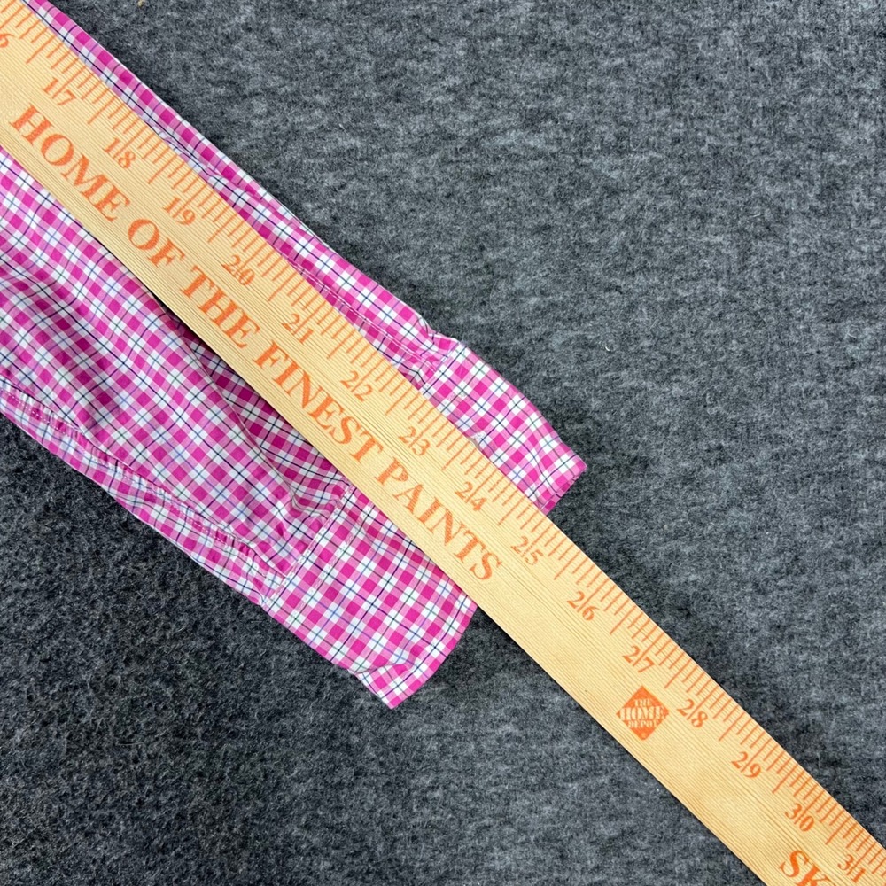 Ralph Lauren Button Down Shirt Mens Medium Pink Gingham Check Long Sleeve Preppy - Picture 8 of 9